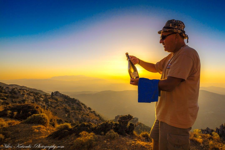 Heraklion: Safari al tramonto con cena e proseccoKato Gouves: Safari al tramonto con cena e prosecco illimitato