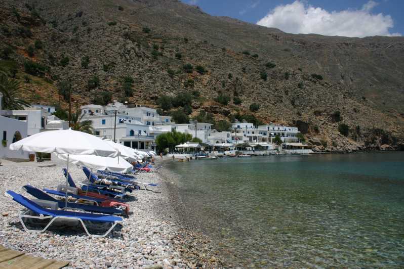 Creta: giro in barca di andata e ritorno per Loutro con trasferimento in hotel