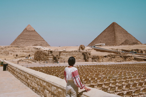 Pyramides de Gizeh, Sphinx, Saqqara et Memphis depuis Le Caire