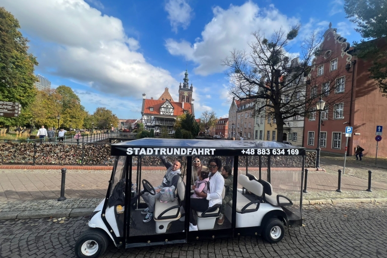 Gdansk: Stadtrundfahrt, Visita turística, Recorrido por la ciudad en carrito de golfGdansk: Visita guiada privada de la ciudad Stadtrundfahrt en carrito de golf