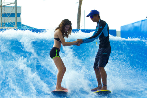 Cancun: Hop-on Hop-off Bus Tour with Flowrider Experience