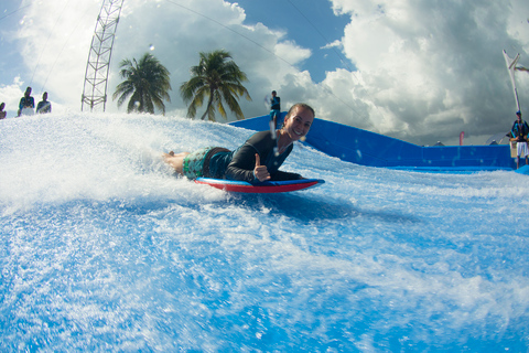 Cancun: Hop-on Hop-off Bus Tour with Flowrider Experience
