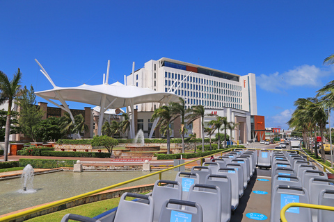 Cancun: Hop-on Hop-off Bus Tour with Flowrider Experience
