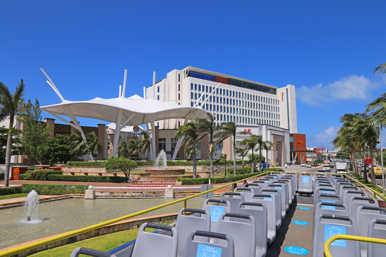 Cancun: Hop-on Hop-off Bus Tour with Flowrider Experience