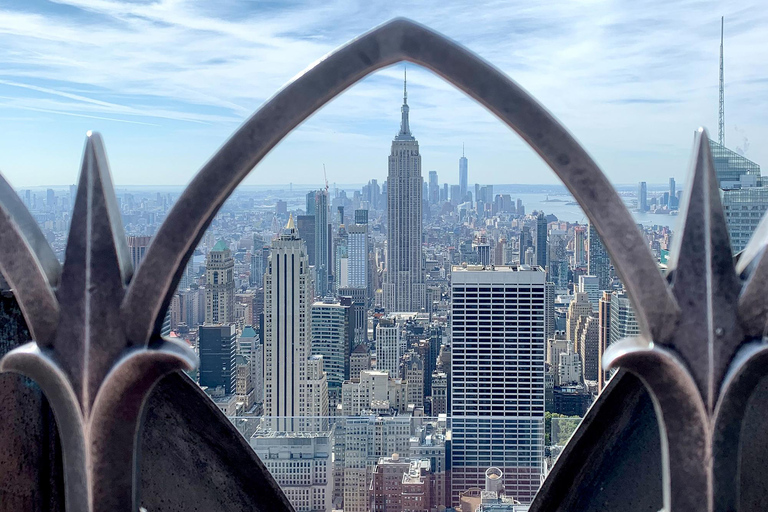 NYC: Biglietto per il ponte di osservazione Top of the RockBiglietto VIP con ingresso programmato e The Beam Experience