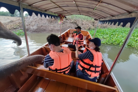 Bangkok : Excursion privée aux temples d'Ayutthaya et au marché de nuitUne visite privée rapide avec chauffeur (sans guide)