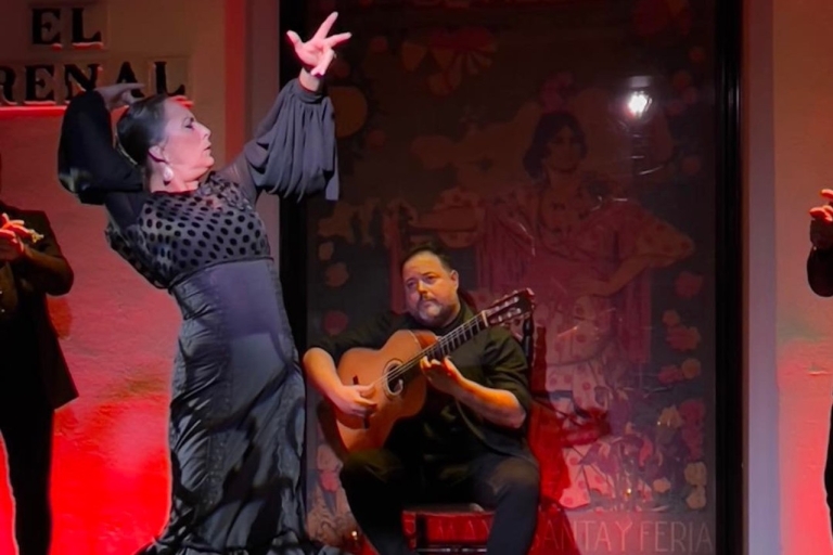 Sevilla: ticket Tablao El Arenal flamencoshow met drankjeShow met tapas en drankje