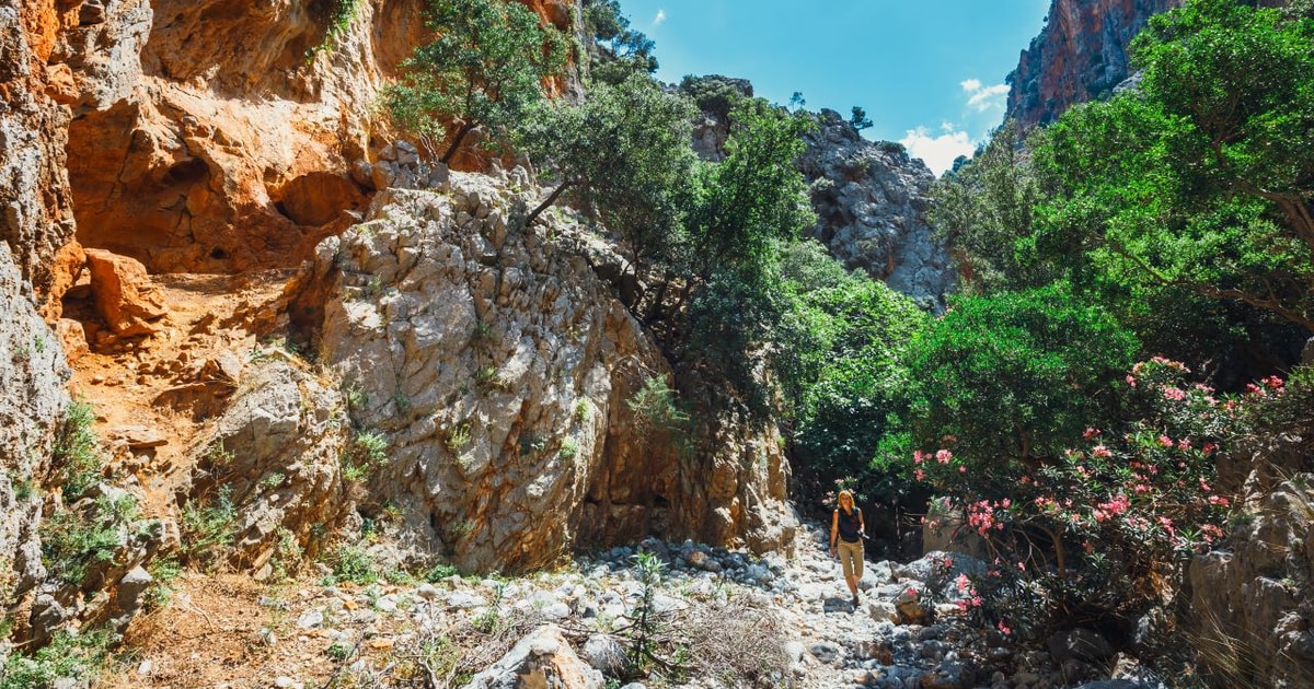 Kreta vandretur i kritsa slugten med picnic og badestop getyourguide