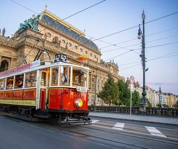 Praga: Biglietto per il tram storico Hop-on Hop-Off della linea 42