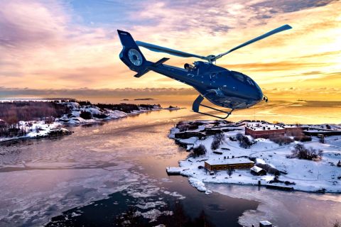 Helsinki: Umweltfreundliche Helikopter-Sightseeing-Tour