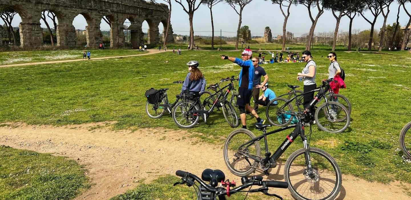 Rom: Via Appia E-Bike Tour mit Markt-Mittagessen