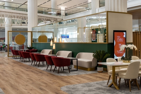 Dubaj: Międzynarodowy salon przylotów na lotnisko Co-working LoungeT3 (strefa przylotów): 3 godziny dostępu do „ich patio”