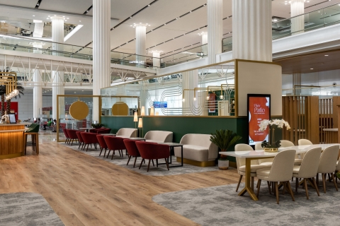 Dubaj: Międzynarodowy salon przylotów na lotnisko Co-working LoungeT3 (strefa przylotów): 2 godziny dostępu do „ich patio”