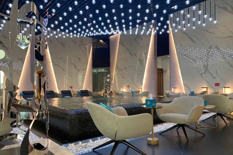 Internationaler Flughafen Maskat (MCT): Zugang zur Lounge. Foto: GetYourGuide Internationaler Flughafen Maskat (MCT): Zugang zur Lounge. Foto: GetYourGuide