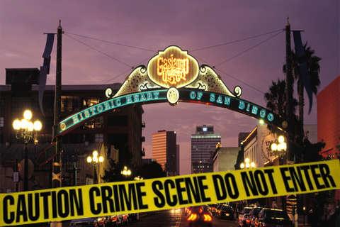 San Diego: Gaslamp Quarter Historic True Crime Walking TourExcursão de 1,5 horas