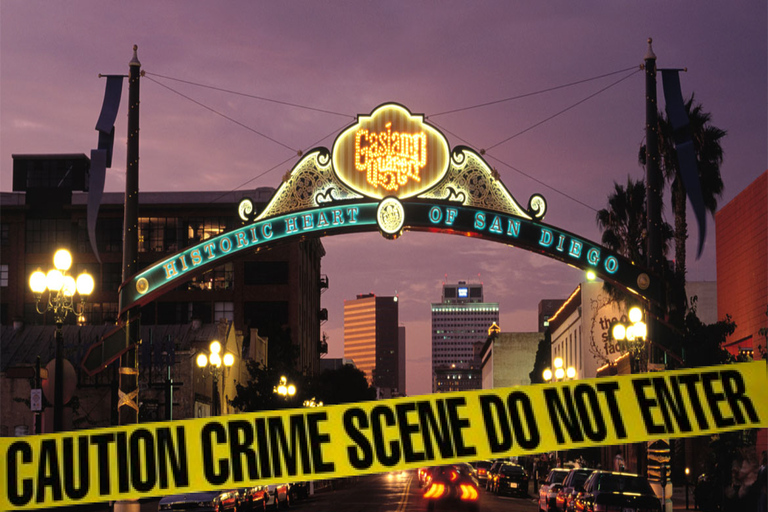 San Diego: Gaslamp Quarter Historic True Crime Walking TourExcursão de 1,5 horas