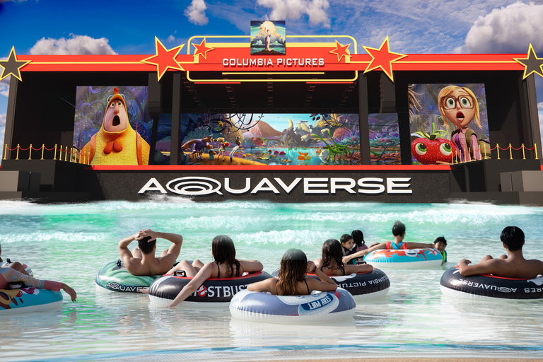 Pattaya: Columbia Pictures Aquaverse Ticket de entradaPase de un día con experiencia en karts de 1 vuelta