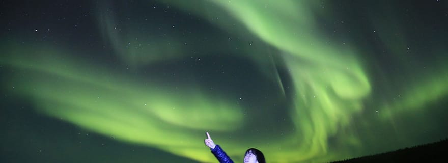 Depuis Yellowknife : Visite en bus des aurores boréales avec photos