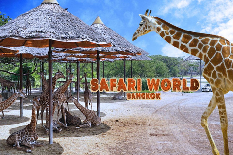 Bangkok: Safari World Transfer Service/ Biljett ingår ej