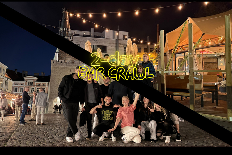 Tallinn: 2 day Bar Crawl Old Town & Telliskivi Shots, Deals