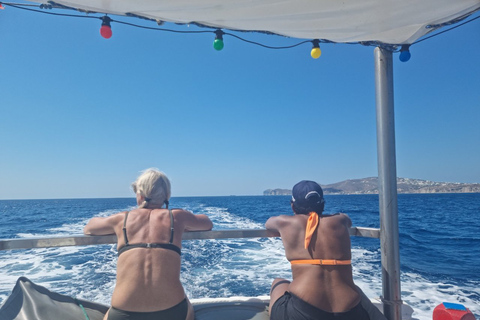 Santorini: Excursión matinal privada en barco de pesca de altura