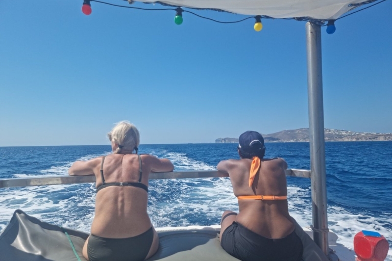Santorini: Prywatny poranny rejs statkiem rybackim na pełnym morzu