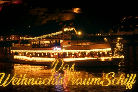 Koblenz: Weihnachtliche Bootstour mit Glühwein