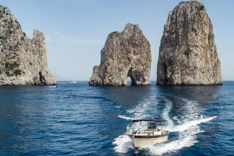 From Sorrento: Private Boat Ride to Capri with Snorkeling