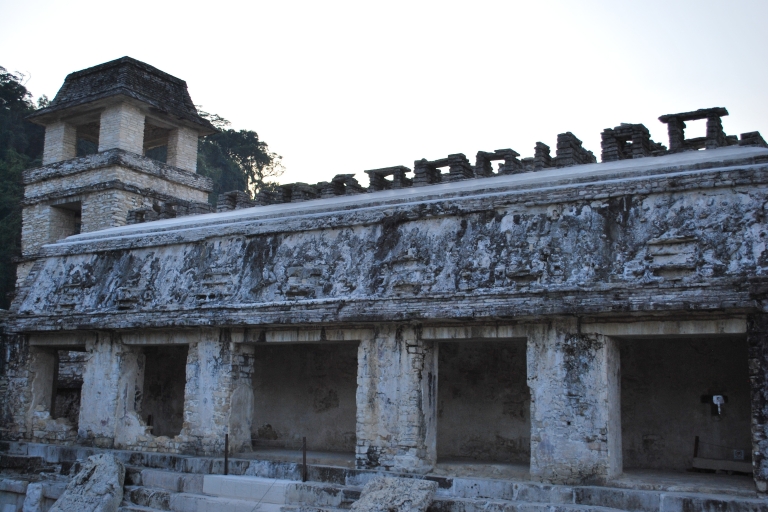 Tuxtla Gutierrez: Tagestour zu den Ruinen von Palenque mit FrühstückAgua Azul, Misolha und die Ruinen von Palenque - Spanischer Reiseführer