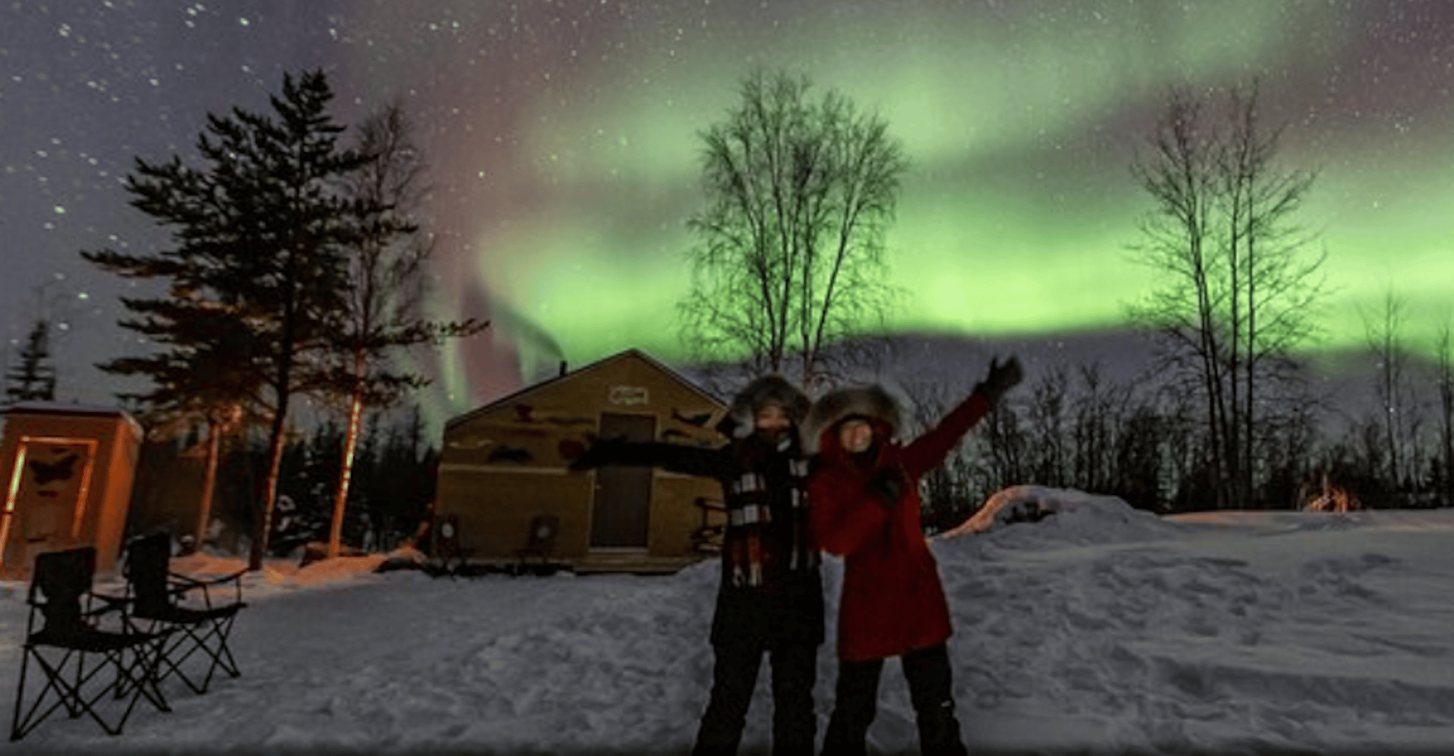 From Yellowknife, Aurora Borealis Tour with Cozy Cabin Base - Housity