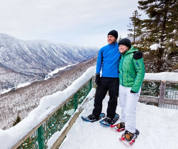 Jacques-Cartier: ingresso para o parque nacional e raquetes de neve