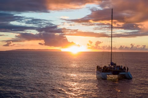 Nā Pali Coast: crociera al tramonto con cena da Kauai