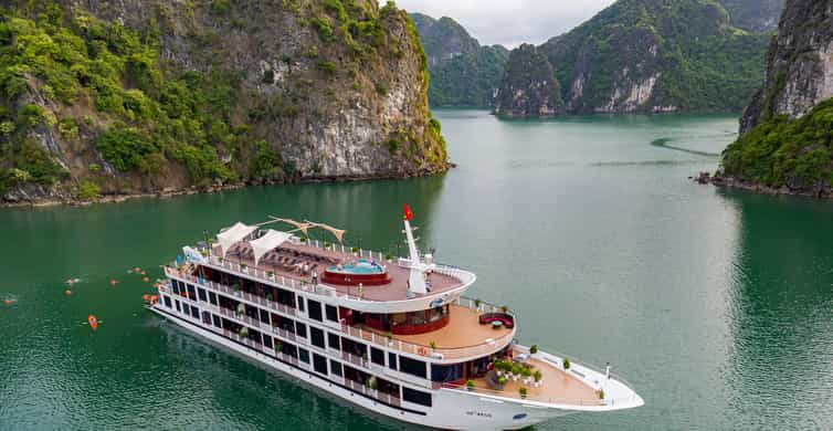 From Hanoi: 2-Day Cruise Trip with Private Balcony & Bathtub | GetYourGuide