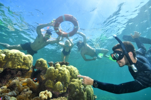 Cairns: ponton na zewnętrznej Wielkiej Rafie Koralowej z atrakcjami