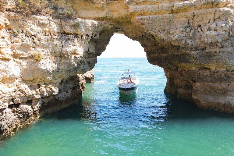 From Quarteira: Luxury Yacht Charter Algarve Coast & Benagil Luxury Yacht Charter - Algarve Coast | 3 Hours