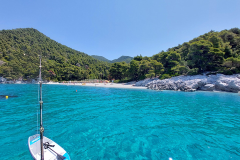 Skiathos: Crociera in barca a vela di un giorno intero con pranzoTour privato