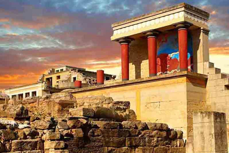 Vanuit Rethymnon: dagtour Knossos & HeraklionGeen gids | van de stad Rethimno, Perivolia, Atsipopopoulo