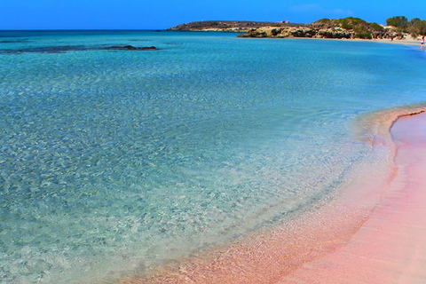 Da Rethymno/Kavros: Tour della spiaggia di sabbia rosa dell&#039;isola di ElafonisiDa Retimo, Perivolia e Atsipopoulo - francese