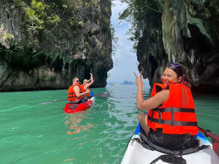 Krabi: tour in barca Longtail delle isole Hong, kayak e punto panoramico