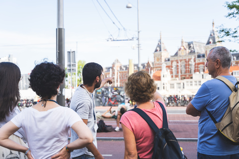 Amsterdam Small-Group Walking Tour with Canal Cruise Spanish Walking Tour with Cruise-drinks and cheese included