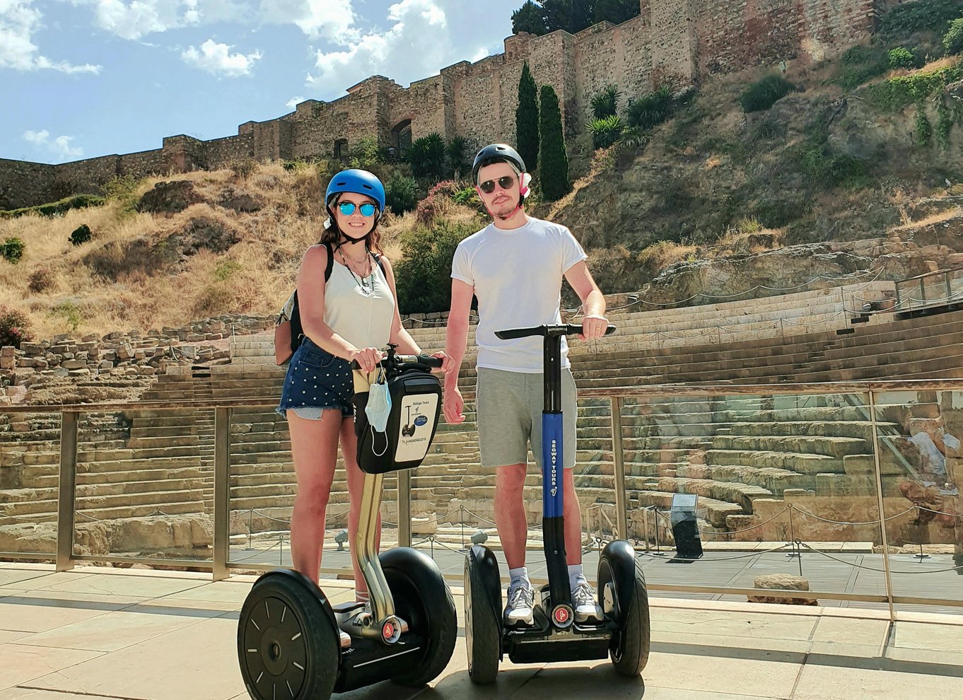 Segway-tur i Málaga: Gibralfaro-slottet, havnen og tyrefægterarenaen
