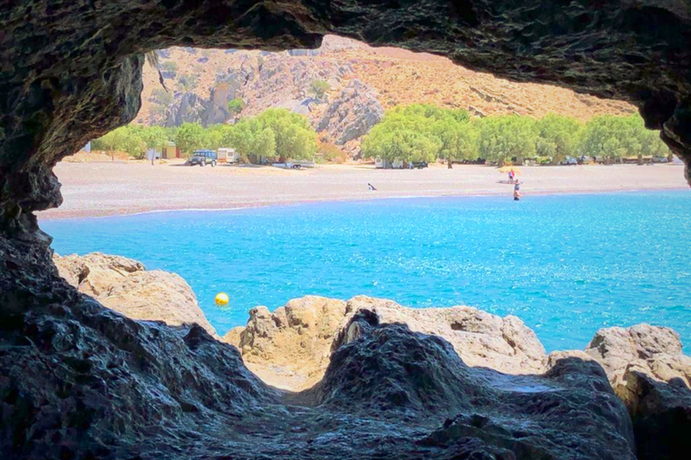 Creta: Passeio Off-Road ao Sul da Praia de Trypiti com almoço e vinhoCreta: Desfiladeiro de Trypiti e safári no mar de Creta do Sul