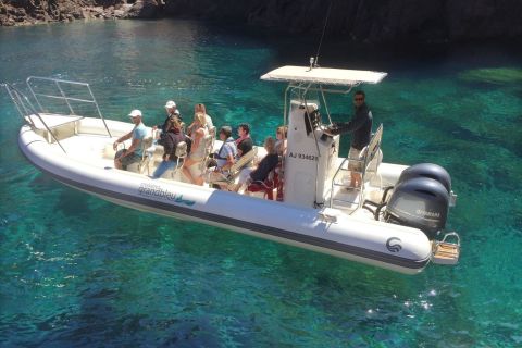 Au départ de Cargèse : Excursion d'une journée en bateau pneumatique avec arrêts à Scandola