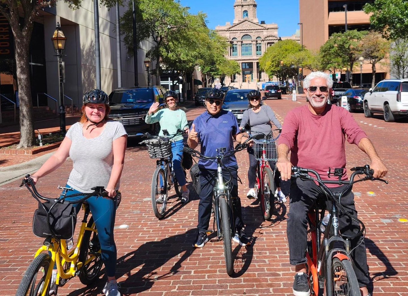 Tur på elcykel i Fort Worth