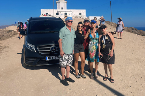 Visite de 4 heures à Mykonos en espagnol4 heures de visite de Mykonos en anglais