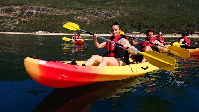 Excursión de Kayak y Snorkel en la Reserva Marina de Arrábida