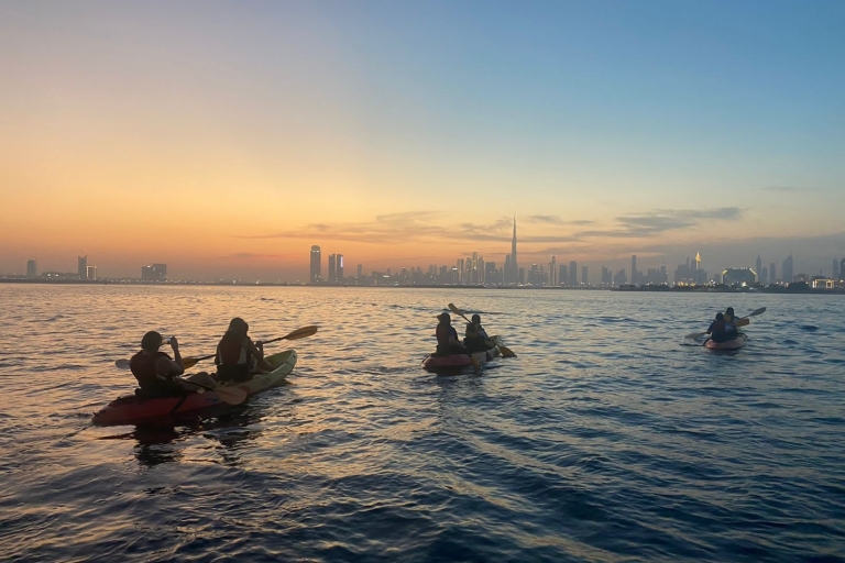 Dubai: zonsondergang Dubai Creek kajaktocht