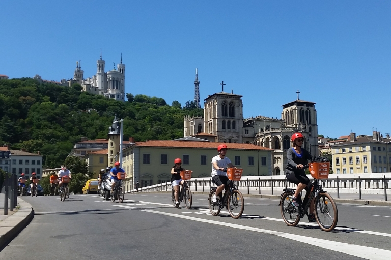 Lyon: 4-uur durende elektrische fietstour met proeverijTour in het Engels