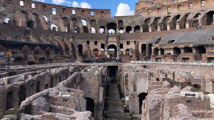 Roma: tour Coliseo con arena, Foro romano y monte Palatino