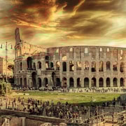Visite du Colisée au coucher du soleil avec entrée